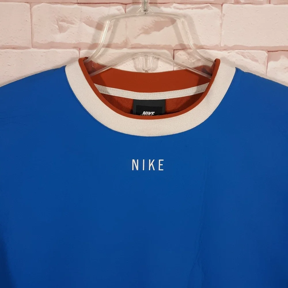 Nike Sweatshirt Size Small Relaxed Fit Blue Crew Neck Pullover